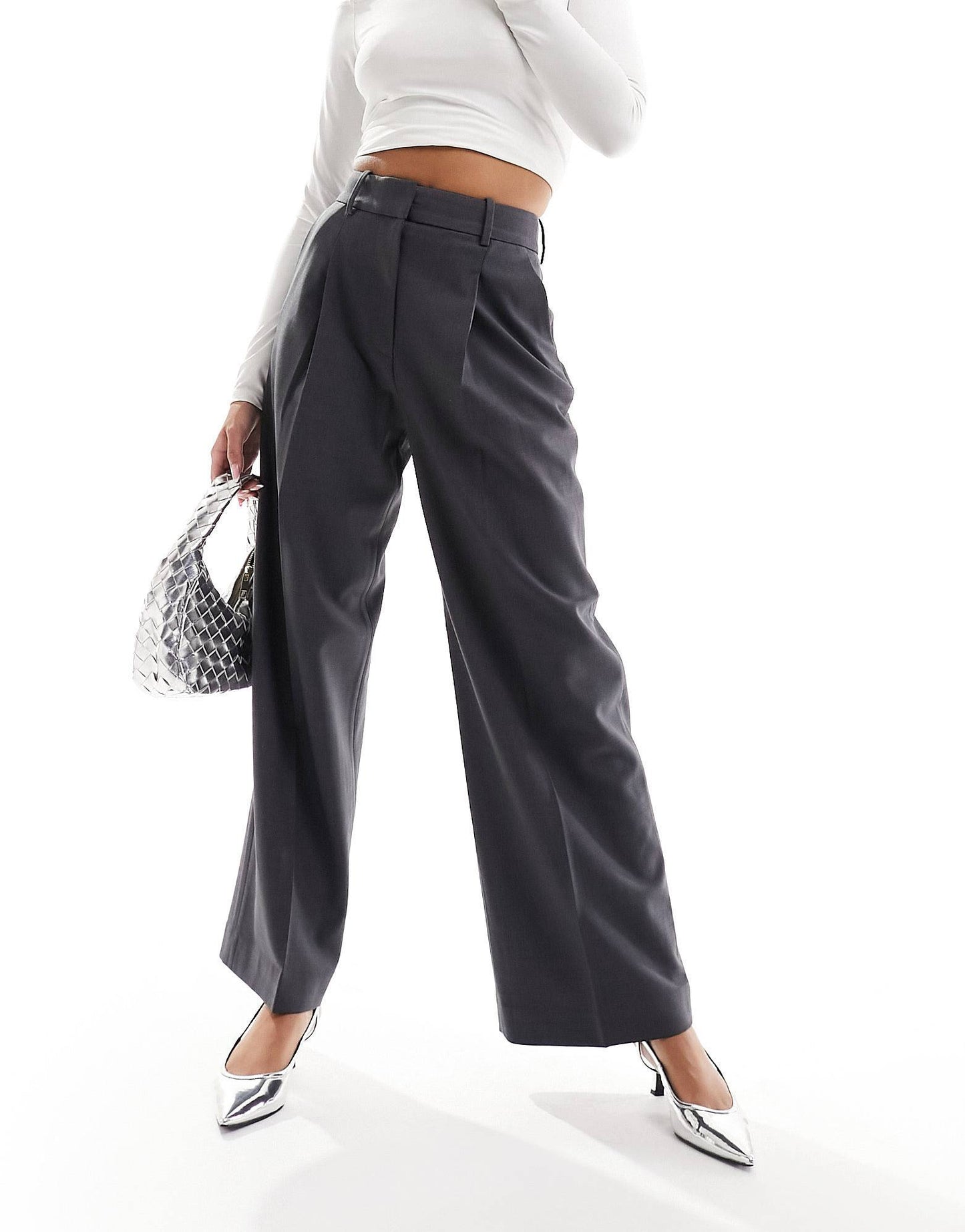 ๐ธ ChicBlend Grey Wool Trousers