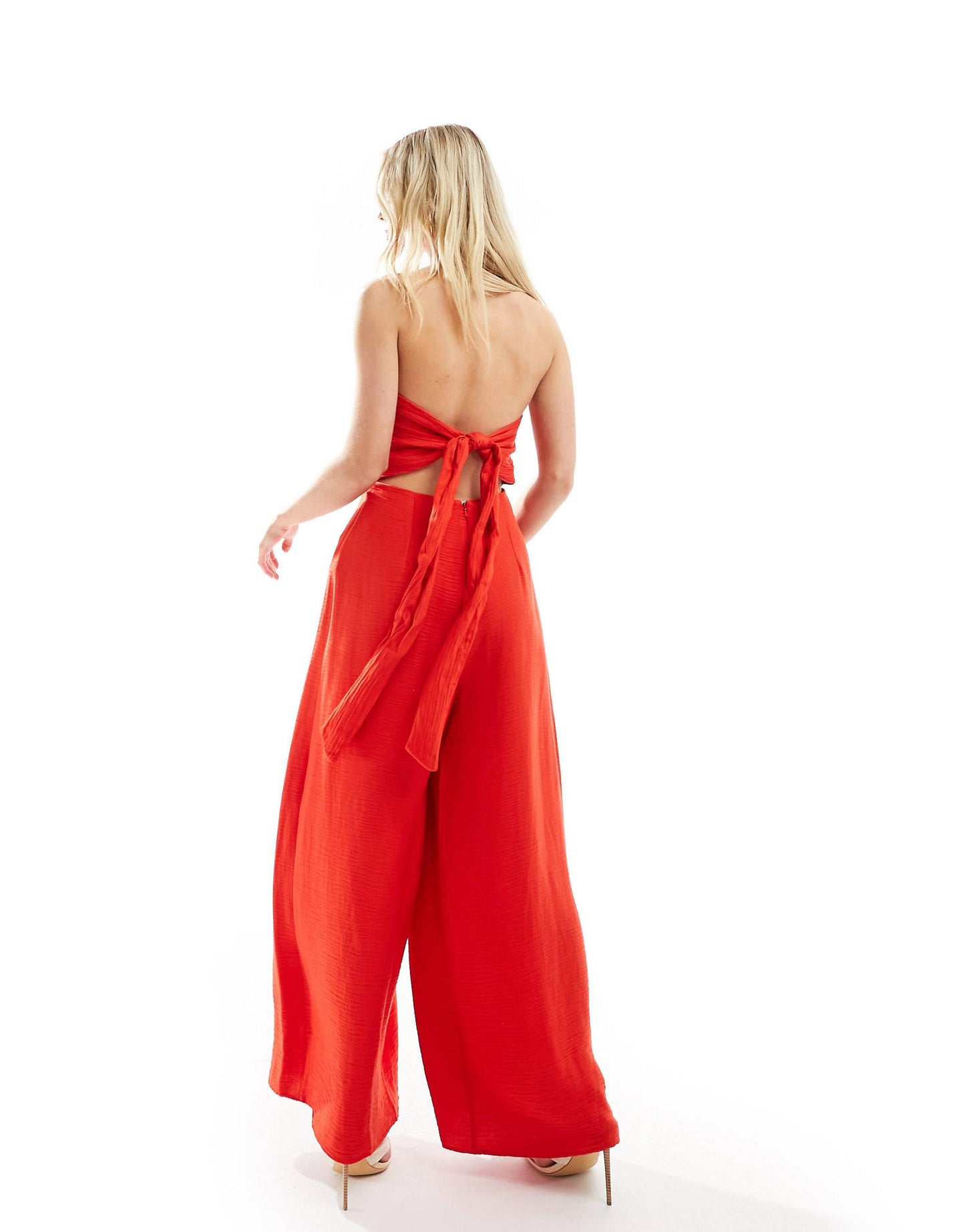 🩱 Crimson Cascade Jumpsuit